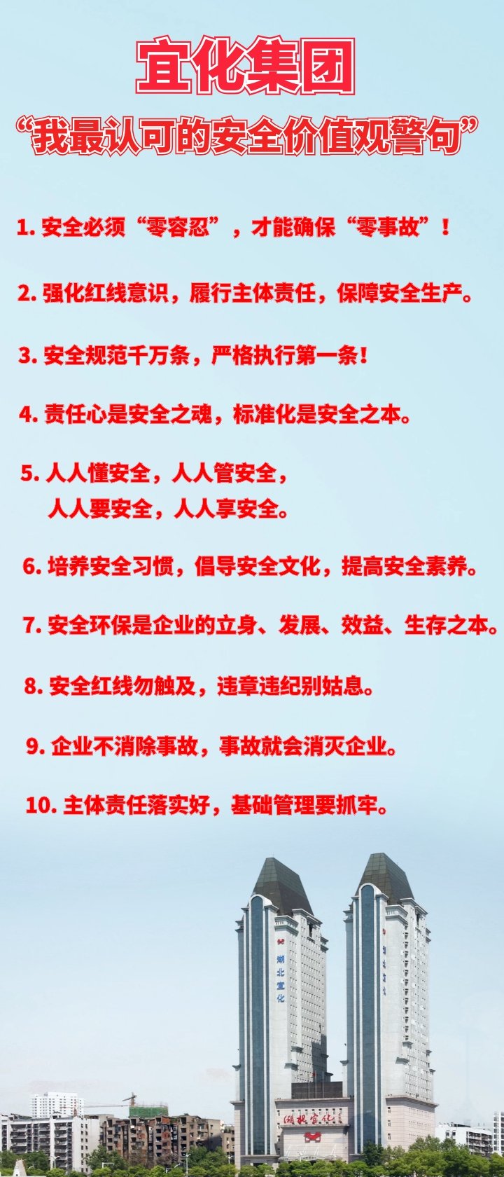 宜化集團“我最認可的安全價值觀警句”出爐！(圖1)