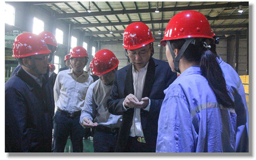 建行總行嚴達峰一行到宜化集團調(diào)研指導